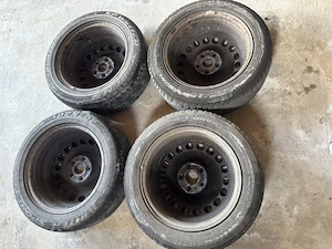 Set Jante Tablă 16" VW + Capace Originale + Anvelope 205 55 R16 - imagine 4