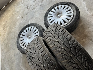 Set Jante Tablă 16" VW + Capace Originale + Anvelope 205 55 R16 - imagine 2