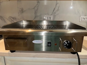 Grătar electric profesional MAXIMA fry-top striat   inox, HoReCa
