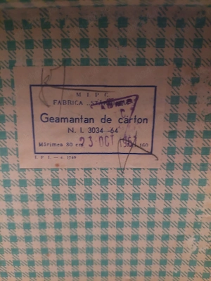 Geamanta de carton vintage - imagine 2