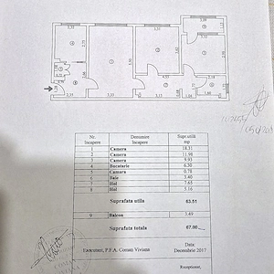 Apartament 3 Camere Micro 16 - Etaj 3, Centrală Proprie & Izolat - imagine 11