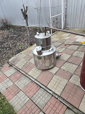 Vand cazan inox pt tuica, complet , 45 L - imagine 2