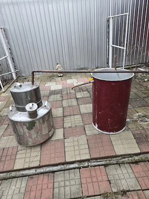 Vand cazan inox pt tuica, complet , 45 L