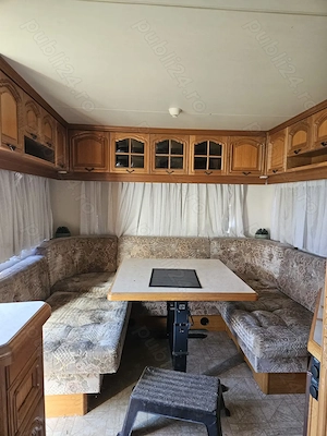 Rulotă Hobby Prestige 610   vacanțe în familie, complet utilată