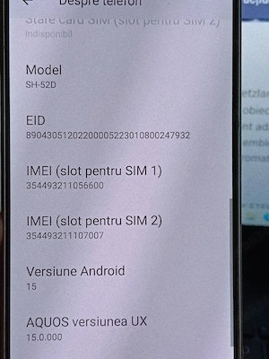 Vând schimb Smartphone japonez Sharp Aquos R8 cu foto - video Leica Leitz stare excelentă  - imagine 5