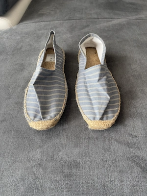 Espadrile Alb-Albastru conditie foarte buna