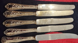 Cutite argint puritate 800 ,made Italy