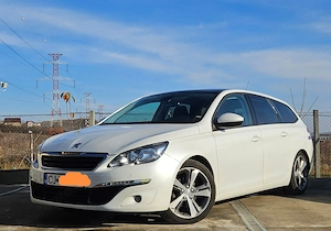 Peugeot  308 1.6 BLUEHDI Panoramic alb perlat 2016 - imagine 4