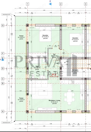 Penthouse 3 camere, 2 bai, 70 mp, terasa 30 mp,Giroc - imagine 6
