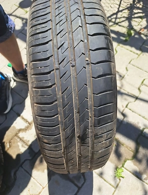 Jante Aliaj Originale AUDI 5x100 R15 + Cauciucuri de Vara 195/65/15 - imagine 4