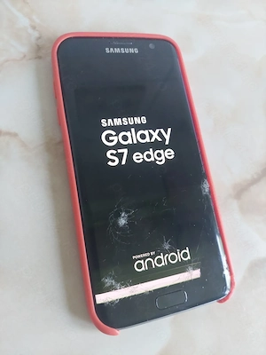 [S7Edge] Vând Samsung Galaxy S7 Edge Black [spart dar complet funcțional] + husă [poze reale]