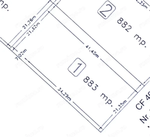 Bucovat - Teren intravilan - Su: 883mp - casa indiv./ duplex - imagine 2