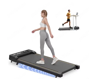 Bandă de alergare, 1-6 km h, afișaj LED, sarcină maximă 100 kg, 220 V UE - imagine 2