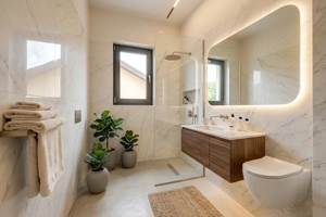 Casa se preda finisata - 4 bai -3 dormitoare - curte - parcare - metrou Păcii - imagine 17