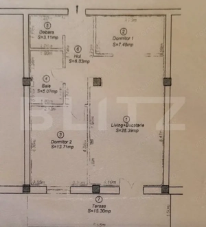  Apartament 3 camere - etaj 2- 64 mp, terasă 15 mp, zona Ronat - imagine 8