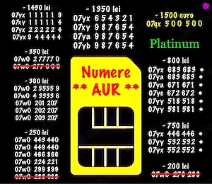 Numere de telefon Vip * Numar Aur Gold Preferential Top