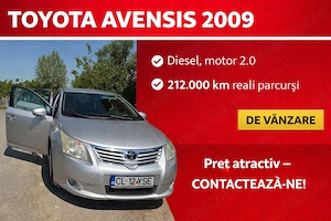 Toyota Avensis 2009-Diesel ,motor 2.0.