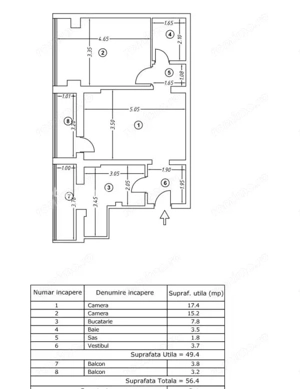 Apartamenr 2 camere -Unirii | Renovat-Mobilat -Utilat - imagine 15
