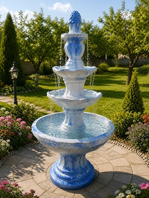 Fântână arteziană deosebită, model clasic   piesă decorativă pentru grădină, durabilă și rezistentă