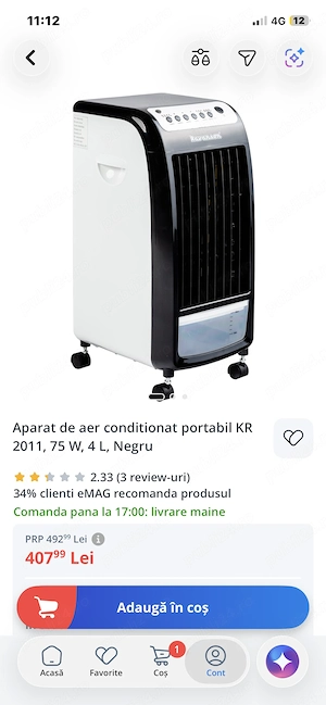 Aparat de aer conditionat portabil