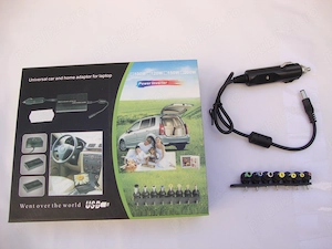 Incarcator auto universal pentru laptop (set incomplet)