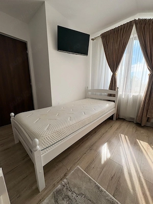 2 paturi single 90 200 cm cu tot cu saltea
