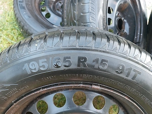 Vând cauciucuri 195/65/15 opel h 5 gauri - imagine 2