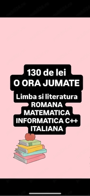 Meditatii romana, matematica, informatica, italiana