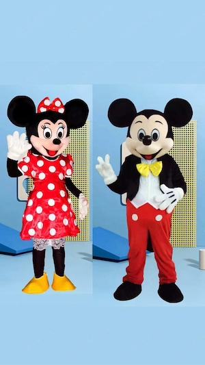 mascote mickey si minnie mouse 