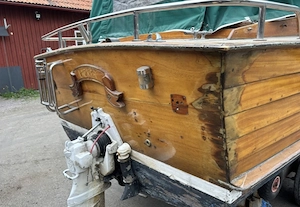 Barcă din lemn, motor Volvo PentaB20 Aqua 130 HP - imagine 5
