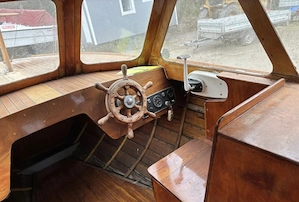 Barcă din lemn, motor Volvo PentaB20 Aqua 130 HP - imagine 7