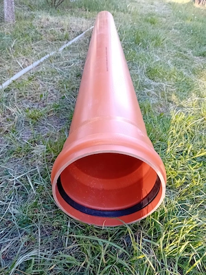 Țeavă PVC sn4 diametru 250 mm  lungime  3 m  grosime  perete 6,2. mm