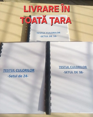 Testul culorilor complet- setul de 38