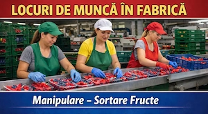 Se caută cupluri  la  sortat de fructe 