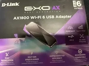 Adaptor wireless D-Link DWA-X1850, AX1800, Wi-Fi 6, MU-MIMO