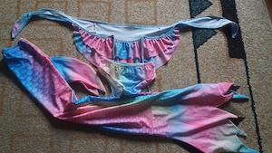 Costum sirena fetite si coada inot