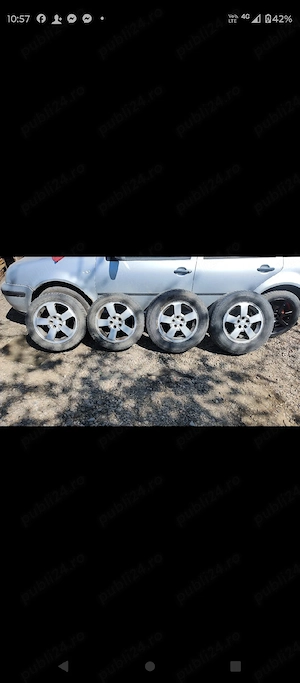 jante aliaj R16 5 x100 Golf 4 Seat Toledo Leon SKODA Octavia - imagine 3