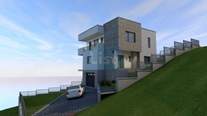 Vila superba, 5 cam, D+P+E, garaj, panorama frumoasa! - imagine 2