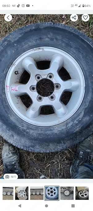 jante aliaj 6 x 139,7 japoneze mari terrano Mitsubishi hiluxrontera - imagine 5