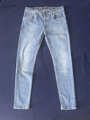 Blugi albastri Bigotti, slim fit, barbati, M, conditie foarte buna