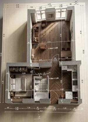 Apartament 2 camere ultracentral vizavi de teatru - imagine 10