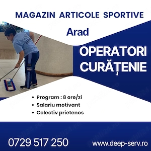 Arad - operatori curatenie - centru comercial 