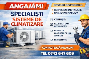 Angajam tehnicieni cubsau fara experienta