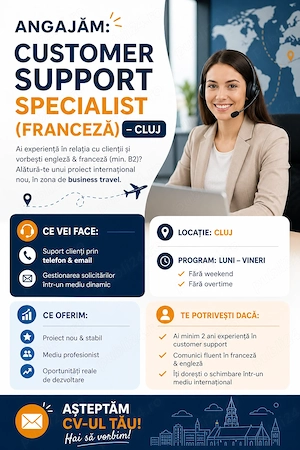 Customer support cu limba franceza