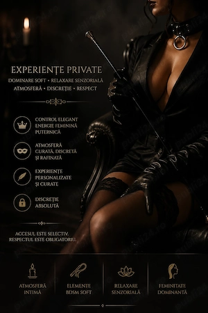 Experiențe Private de Dominare Soft & Relaxare Senzorială - imagine 1