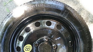 Roată de rezervă SLIM pentru BMW E34 6 , cu anvelopă continental T 115/90 R16 - imagine 4