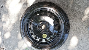 Roată de rezervă SLIM pentru BMW E34 6 , cu anvelopă continental T 115/90 R16 - imagine 3