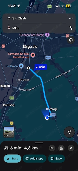 DOAR 1 PARCELA RAMASA! Teren intravilan, 686 mp, Botorogi, la 2 km de limita Tg JIu - imagine 2