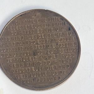 Medalie de bronz 1914 dedicată succeselor submarinului U-9