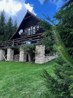 Cabana din lemn rotund 115 mp + 14.715 mp Teren intravilan, in PARCUL NATIONAL APUSENI